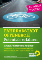 Plakat Grüne Fahradtour