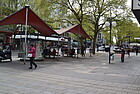 Zeltdachhaltestelle am Marktplatz in Offenbach