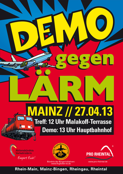 © 2013, IWECO Werbe GmbH, Boppard Plakat zur Demo in Mainz