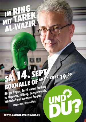 Plakat Im Ring mit Tarek Al-Wazir