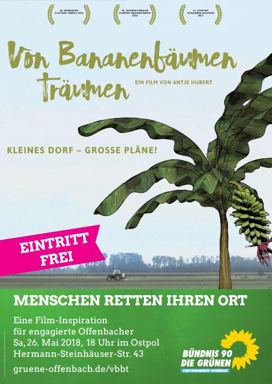 Veranstaltungsplakat zu "Von Bananenbäumen träumen"
