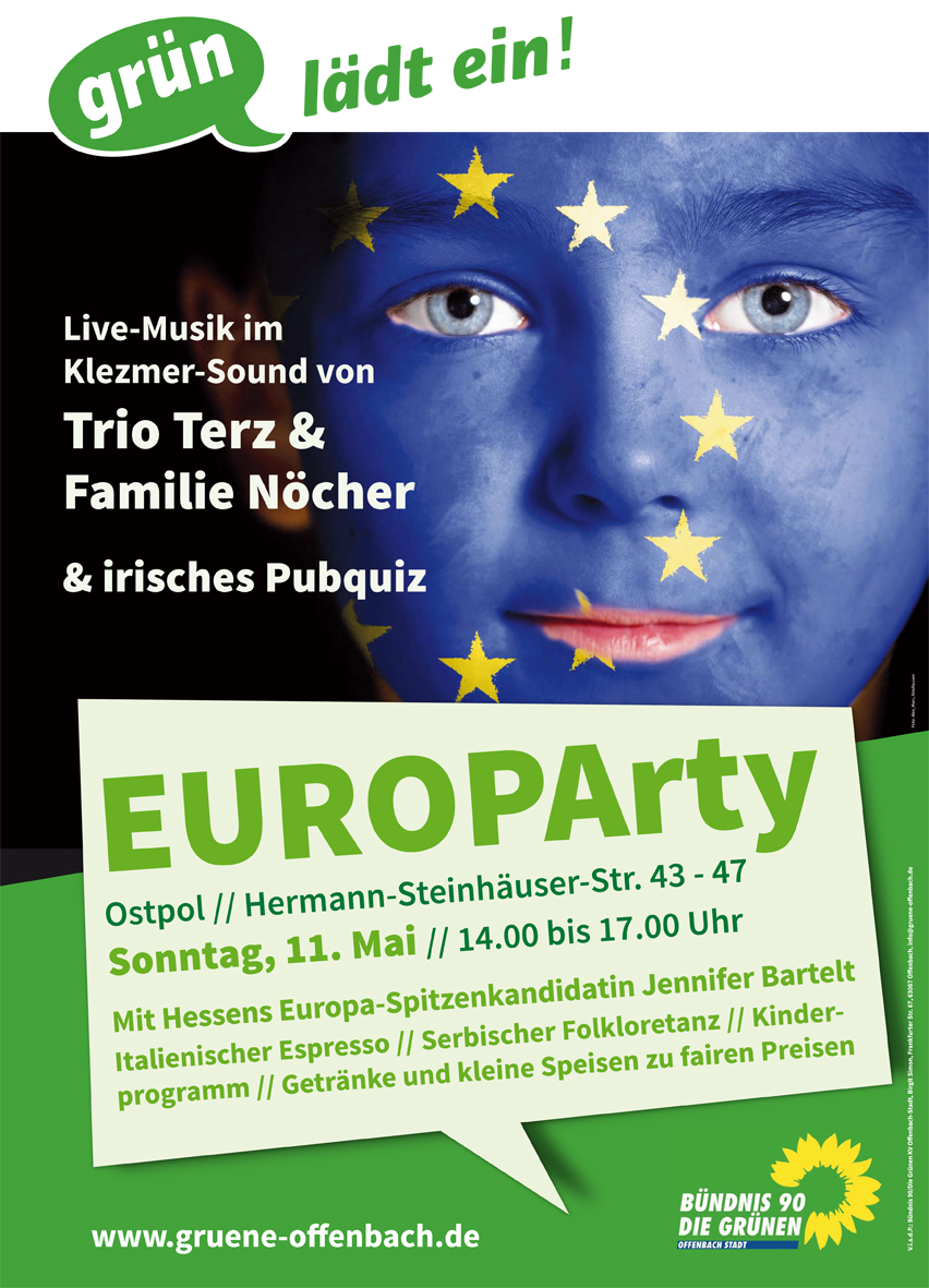 Europa-Party Plakat