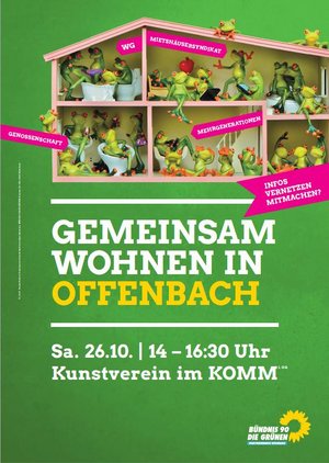 Plakat "Gemeinsam Wohnen in Offenbach"